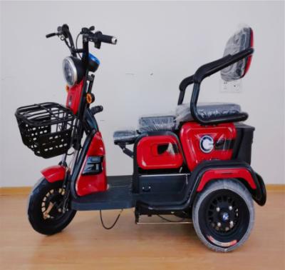 China Cargo and passenger 2021 new fashion leisure electric three seater passenger and freight electric tricycle for sale