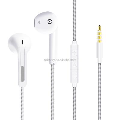 China New Items Stereo Sound Amazon Premium Braided Headphones Headphones With Remote Control And MIC For iPhone for sale