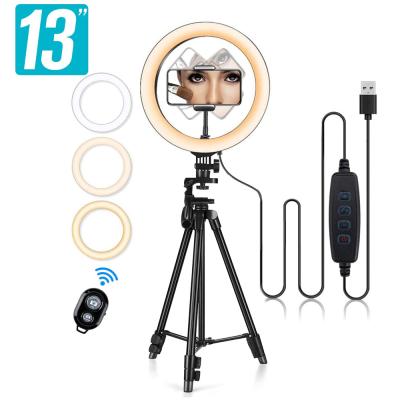 China phone make up lamp tripod stand tiktok selfie bluetooth outdoor 13