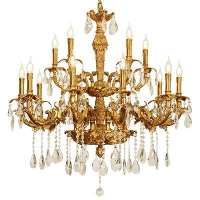 China Traditional handmade brass or copper lost-cire pendant lamp chandelier with French style of classic light for sale