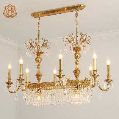 China Handmade classic brass or lost-wax copper chandelier pendant lamp with French classic light style for sale