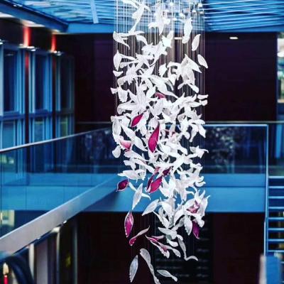 China Hotel Residence Wedding Project Modern Chandeliers Customized Bespoke Crystal Glass Pendant For Lobby for sale