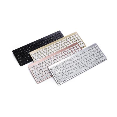 China Wireless Keyboard Ultra Thin Universal Radio Mini Desktop Keyboard for iPad iPhone Android Mac Windows for sale