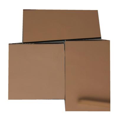 China China Mirror Factory Bathroom Bronzed Mirror Glass Sheet for sale