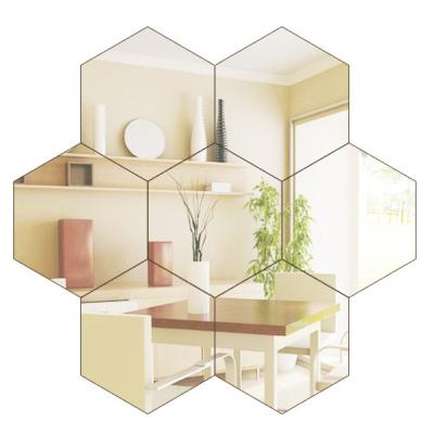 China CLASSIC High End Custom Shape Small Art Mirror Tiles For Wall Decoration for sale