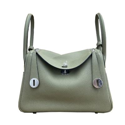 China Newspaper used logo MOQ 1 PCS new designer customizable fashion genuine leather ladies handbags for women for sale