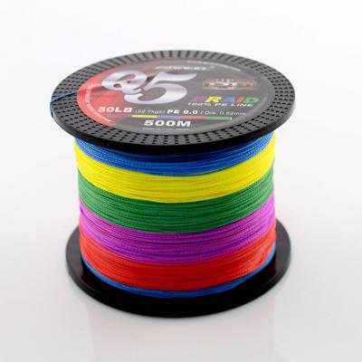 China China Factory Wholesale OEM/ODM 500m Float Marker 4 Strands PE Braided Fishing Line Good Quality Braided Fishing Line for sale