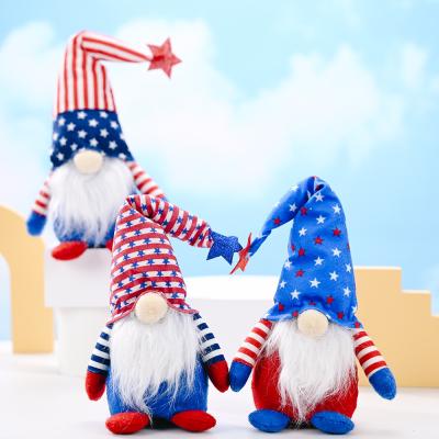 China Hot Sale 4th July Gnomes Party Decoration Christmas Easter Independence Day Gnome Plush Toy for sale