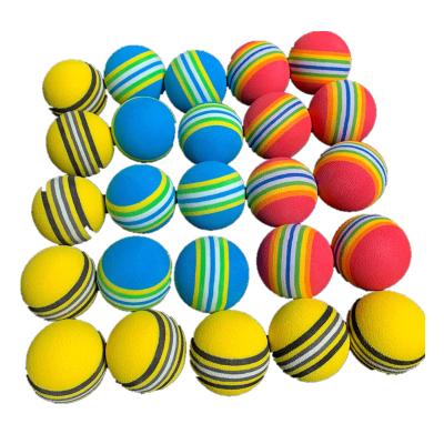 China Eco-Friendly Gift For Kids Color Eva Soft Foam Sponge Golf Ball Toy, Indoor Practice Golf Ball For Sale Gift For Child for sale