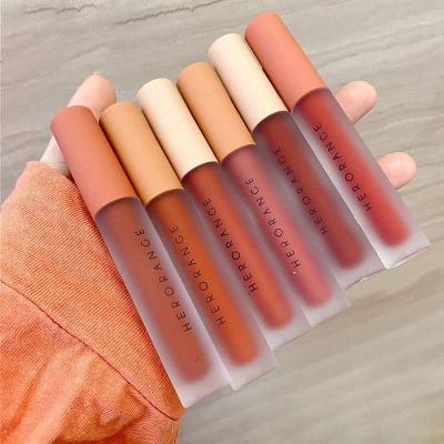 China Vegan Waterproof Liquid Waterproof Long Lasting Lipstick Makeup Organic Lip Gloss for sale