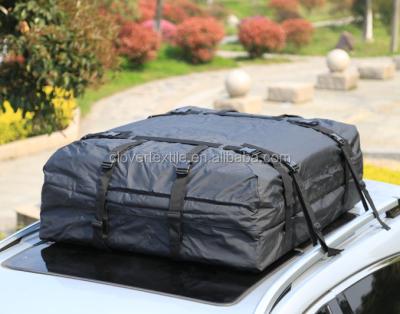 China 100%waterproof Heavy Duty Tarpaulin SUV Roof Rack Bag Car Top Roofbag Carrier for sale