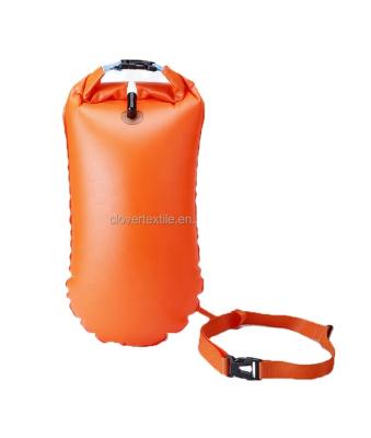 China Outdoor Inflatable Swim Buoy Waterproof PVC Dry Bag Swimming Safety Bouy For Swimmer for sale