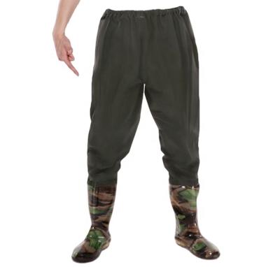 China 100% Breathable Large Size Waterproof Wader Clothing Bottom Foot Fishing Waders for sale