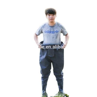 China 100% Waterproof Waterproof Waders Waist Fishing Waders PVC Breathable Fishing Boots for sale