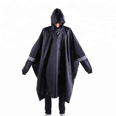 China Motorcycle Raincoat Rain Nylon Waterproof Military Long Poncho For Men for sale