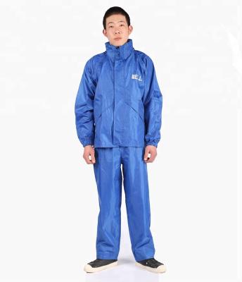 China Best Breathable Waterproof PU Polyester Rain Suits For Fishing for sale