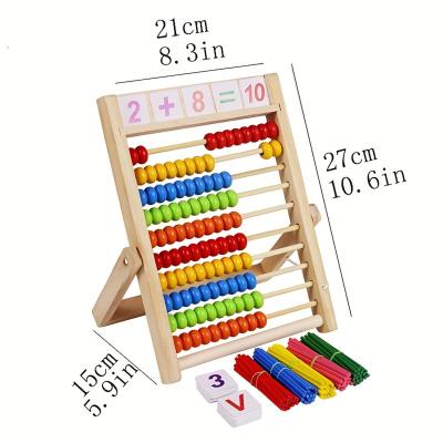 China Preschool Eductional Toys New Design Professional Eco-Friendly Wooden Toy Open-Ended Play Calculation Enlightenment Teaching Aids for sale