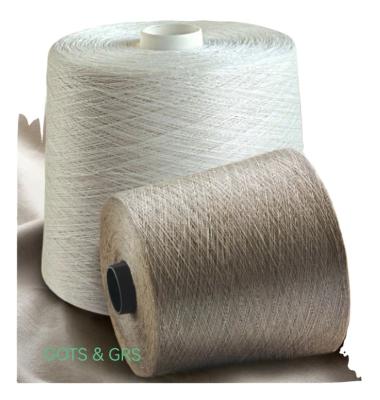 China JECATEX REUSED 11S 55% REUSED FRENCH CANVAS REUSED 45% COTTON YARN CANVAS, GRS CERTIFIED, SUSTAINABLE, WOVEN AND KNITTING for sale