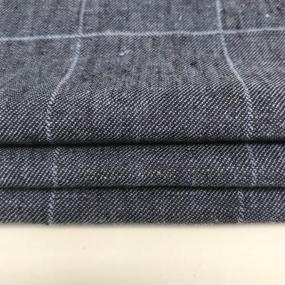 China JECA JOSEF 50-ZS GRS 52%Recycled 48%Recycled Cotton Fabric Breathable Canvas Solid Yarn Dyed Woven European Linen Wholesale for sale