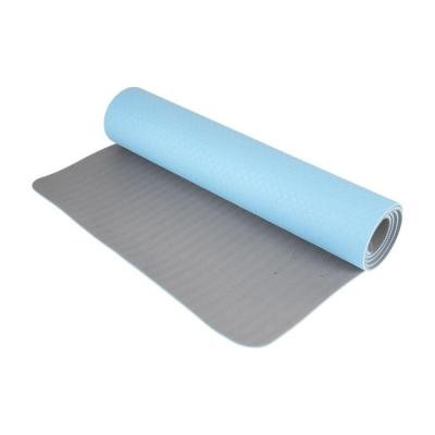 China Custom Made Eco-Friendly 6mm Yoga Mat Natural /Double Color Folding Strip Yoga Mat for sale