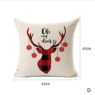 China New PORTABLE Xmas Pillow Cover Sofa Pillow Cushion Cases For Christmas Decorations for sale