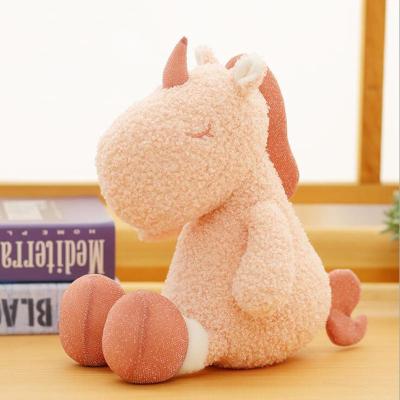 China Super Soft Plush Stuffed Toy Unicorn For Gifts Sitting Cartoon Cartoon Plush Animal Toys for sale