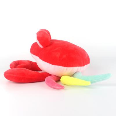 China Plush Toy Custom Stuffed Toy Sea Eye Patting Crab New Design Colorful Legs Plush Big Animal For Kids for sale