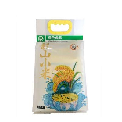 China Barrier Customized Printed 9 kg 15 kg Plastic PPPET AL Barrier Side Gusset Packaging Pouch Bag for Pet Food Rice Automatic Packing for sale