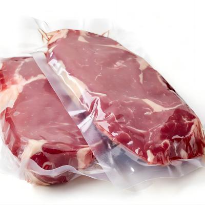 China Disposable custom printed three side seal frozen food grade nylon plastic packaging vacuum bag for meat food for sale