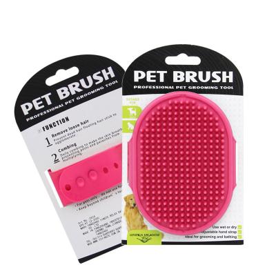 China TPR Rubber Dog Cat Cleaning Brush Gloves Pet Bath Brush for Small Animal Dogs and Cats Bath Comb for sale