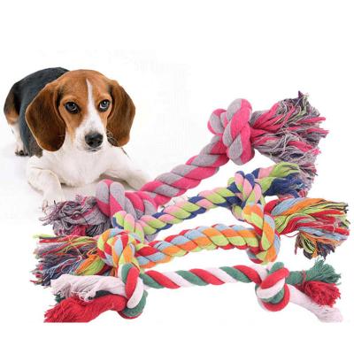 China Premium Quality Cotton Molar Interactive Dog Rope Toy Tug Dog Chew Toy Pet Molar Rope Toys for sale