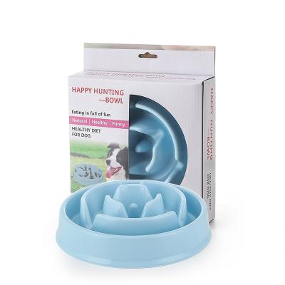 China Sustainable Food Feed Dish Slow Feeder Anti-Clog Bowl Interactive Dog for sale