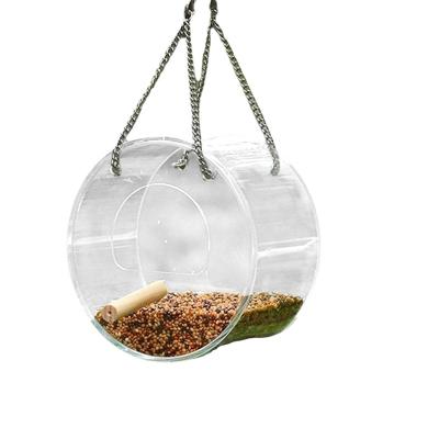 China Bird Feeder Window Bird Feeder Outside Hanging Window Bird Feeder with Suction Cups and Chains for sale