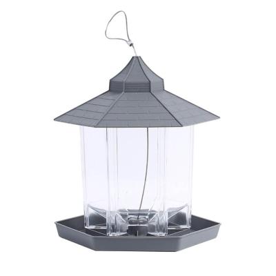 China Non-automatic Panorama Bird Feeder Plastic Wild Bird Feeder For Outdoor Garden Decoration Bird for sale