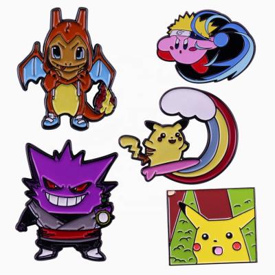 China Worldwide Pokemon Pins Iron Pokemon Custom Enamel Pins Cute Cartoon Pokemon Pin Badge for sale