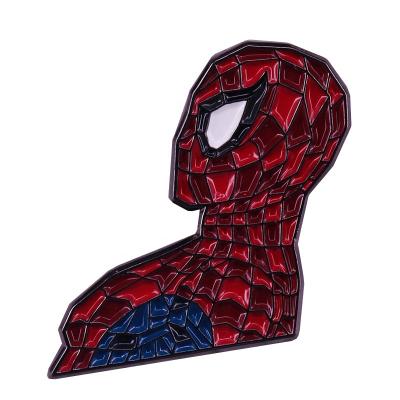 China Worldwide Metal Crafts Custom Badges Marvel Enamel Pin Badge Superhero Lapel Pin Spider-man Badge for sale