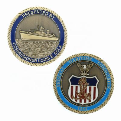 China Wholesale High Quality Challenge Coins US Navy Factory Source Custom Global Challenge Coin for sale