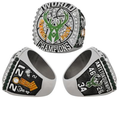 China Worldwide Unique Products NBA Rings Jewelry NBA Milwaukee 2021 Pitches NBA Championship Rings for sale