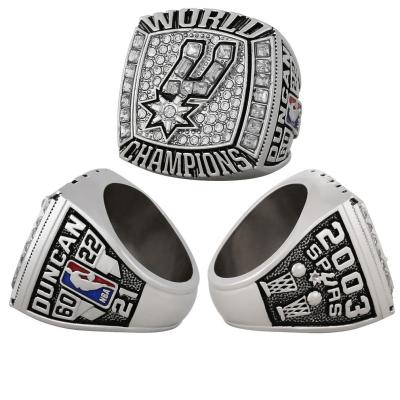 China Around the World Ring 2003 NBA Youth Championship Rings Custume Design San Antonio Spurs Champion Rings Custom for sale