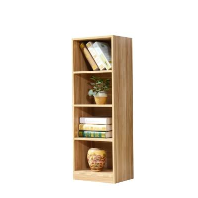 China Adjustable (Other) Customized Simple Bookcase Combination Storage Plaid Single Freestanding Locker Shelf Wooden Small Cabinet Customized for sale