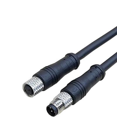 China Automotive Male And Female 2 Pin Connector Circular m8 Waterproof Connector For Outdoor Led Lighting for sale