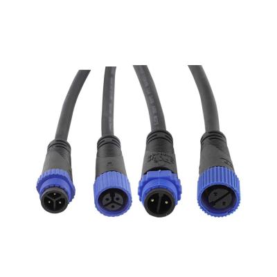 China Waterproof M15 2Pin IP68 Street Light Extension Power Cable Waterproof Connector for sale