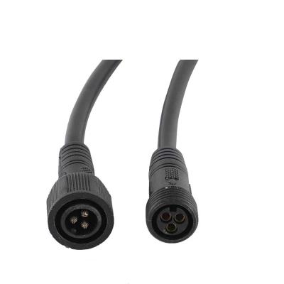 China 2Pin 3Pin 4 Pin Cable Waterproof IP67 Jack Waterproof Extension LED Automotive Male Female Connector for sale