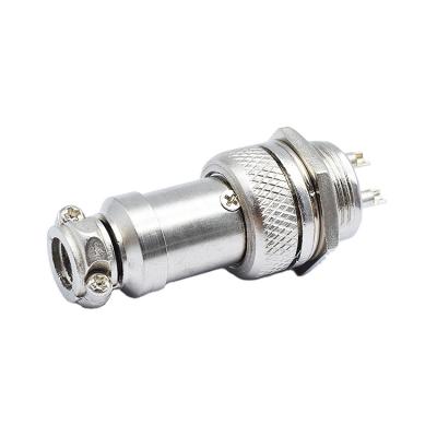 China Automotive Male Female Type 4 Pin 16 mm gx16 Connector Socket Plug Aviator Connector for sale