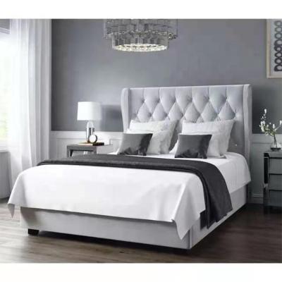 China Modern home furniture factory direct king size bed set luxury modern bedroom furniture double bed for sale