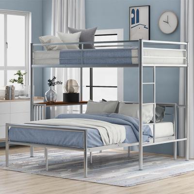 China Modern Bedroom Furniture Boarding Metal Dorm White Metal Bunk Bed for sale