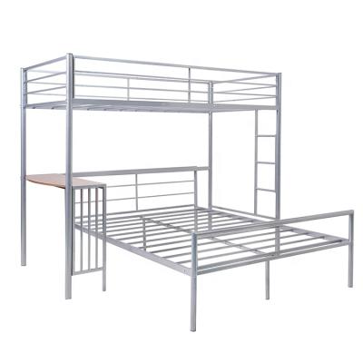 China Modern Eco-friendly Student Metal Frame Bunk Bed Metal Bed Frame Bunk Bed for sale