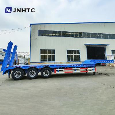 China New Product 3 Axles Gooseneck Low Bed Semi Trailer Customizable And Fine for sale