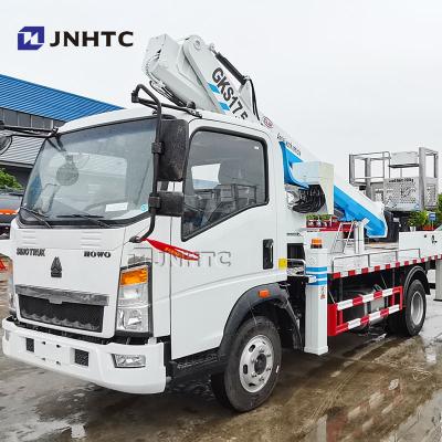 Cina Howo 4x2 Bucket Truck Piattaforma di lavoro aerea Truck Mounted High Altitude Operation Truck Per la manutenzione del lampione stradale in vendita