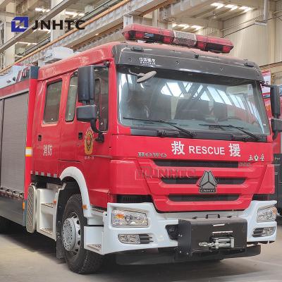 China HOWO 18m High Spray Arm 4x2 12000l Large Flow Fire Rescue Fire Truck For Sale for sale